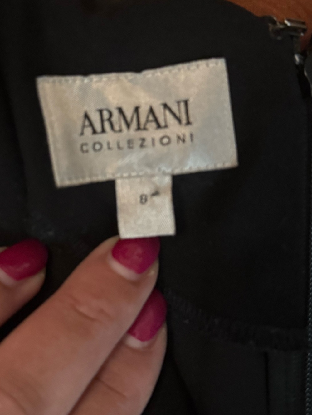 Vintage Armani Collezioni Black Dress - Picture 7 of 8